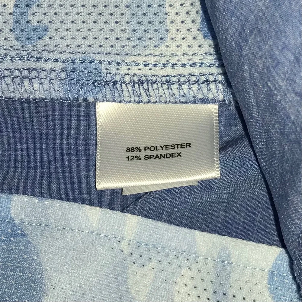 Peter Millar Crown Sport Mens Blue Performance Golf Shorts Size 36 Heathered